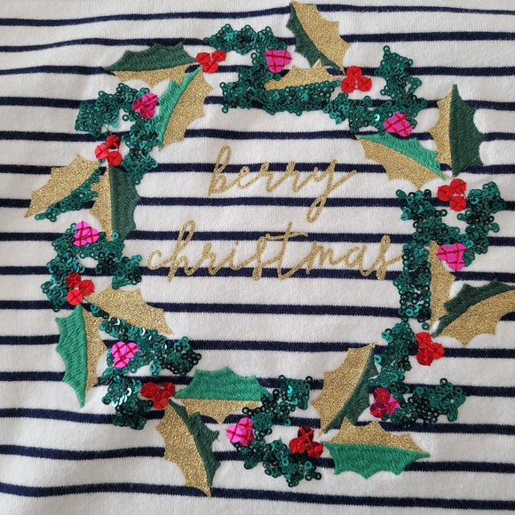Joules Sequin Wreath Top - Picture 4 of 10